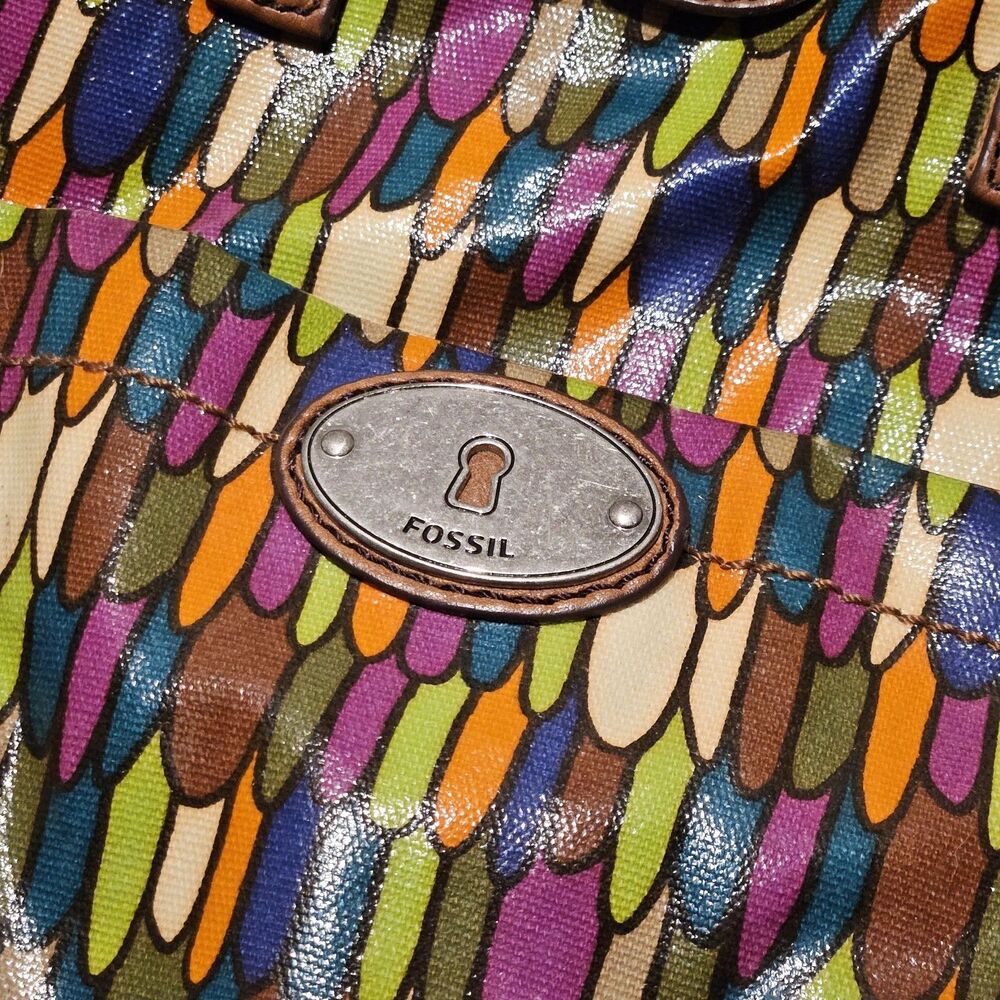 Fossil Calypso Key Per Multi Color Feather Print … - image 5